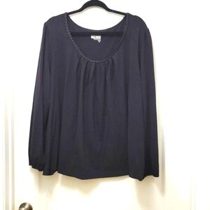 T25222 Basic Editions Classic Fit Black Tunic